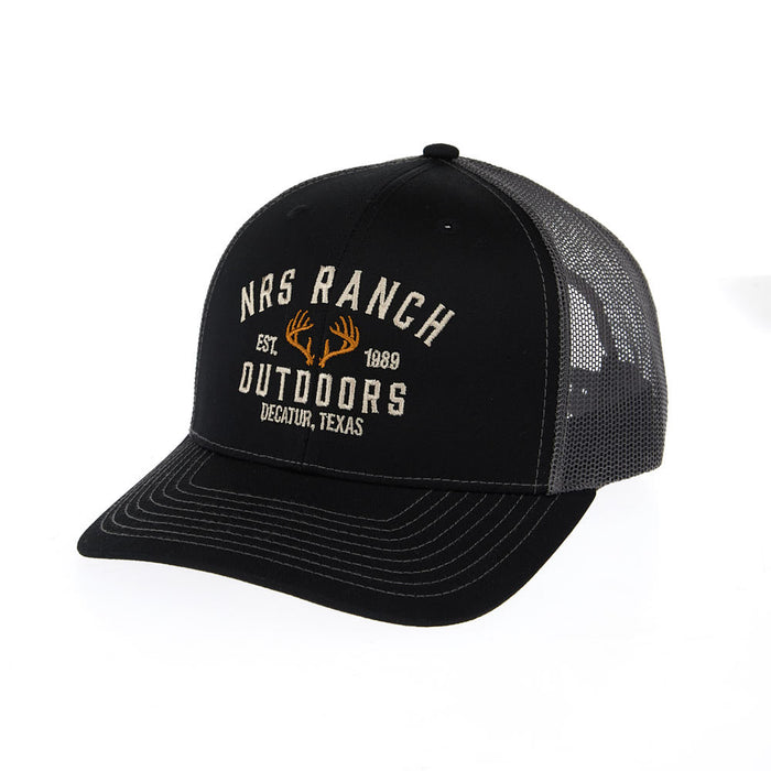 NRS Ranch Decatur Texas Black & Charcoal Cap