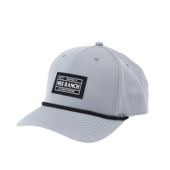Nrs Roping Logo NRS Ranch Rope Grey & Black Cap
