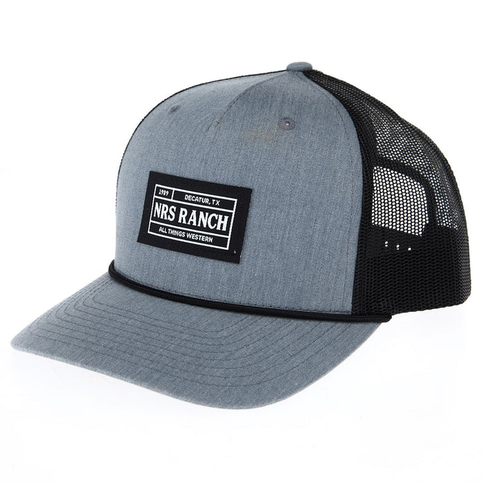 NRS Ranch Grey & Black Rope Cap