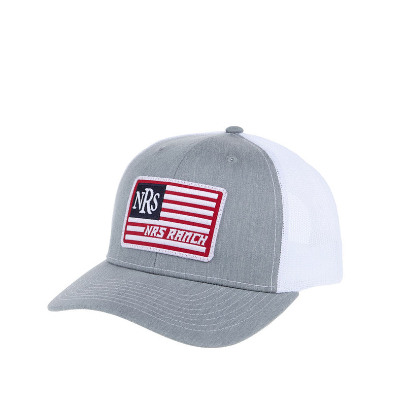 NRS Grey & White Flag Logo Cap