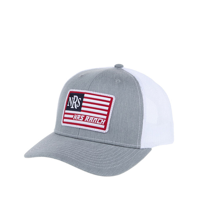 NRS Grey & White Flag Logo Cap