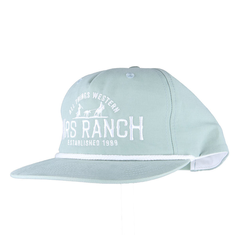 NRS Ranch Dusty Blue & White Rope Cap