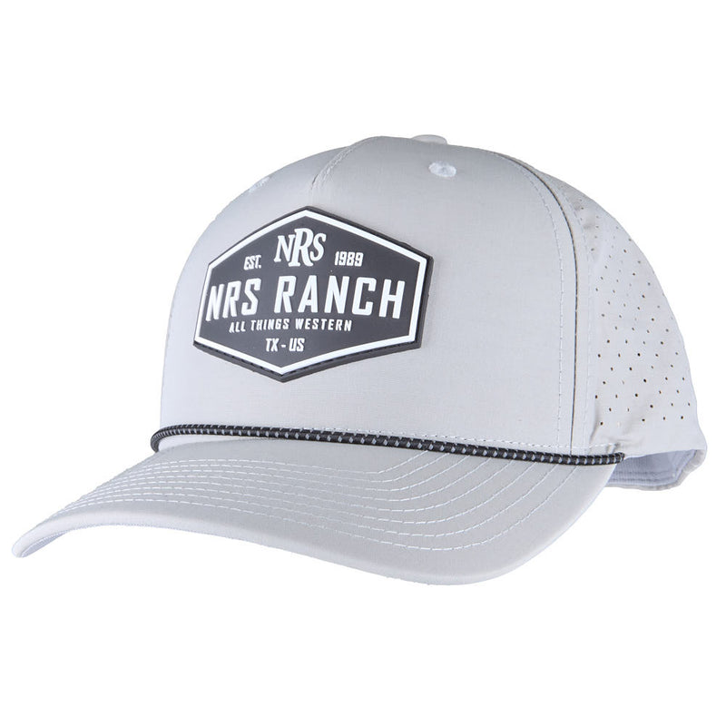 NRS Ranch Silver & Black Rubber Patch Cap