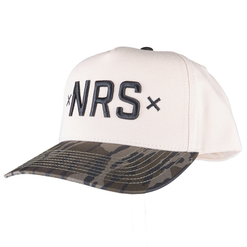 NRS X Logo Cream & Mossy Oak Cap