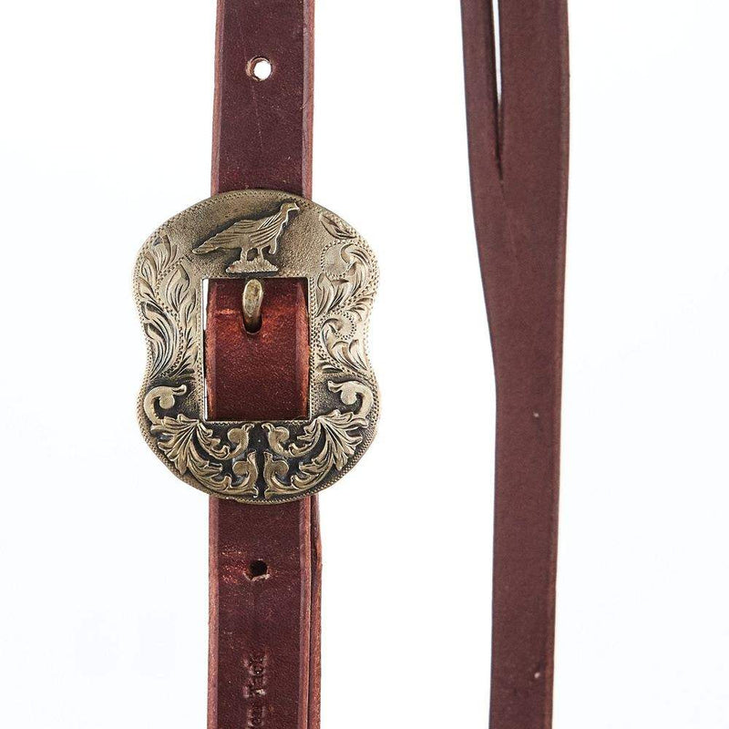 Cowperson Tack 3/4`` Turkey Buckle Slit Ear Headstall