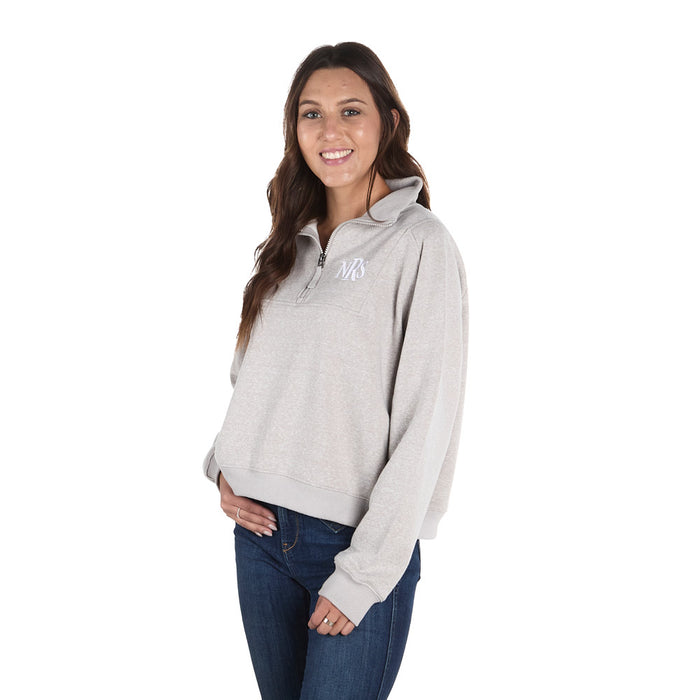 NRS Texas Dusty Grey Laguna 1/4 Zip Pullover