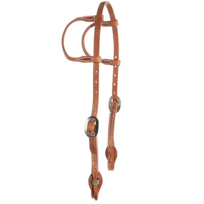 NRS TACK Natural Double Ear Quick Change Headstall