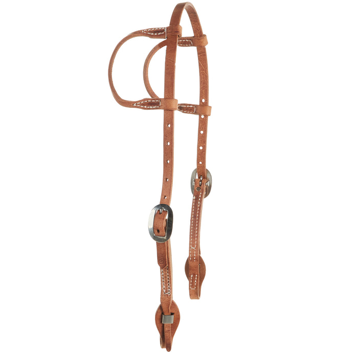 NRS TACK Natural Double Ear Quick Change Headstall