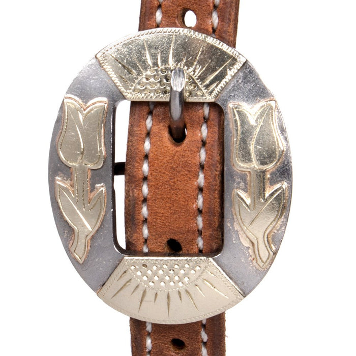 Nrs Tack TLC Series Lightly Oiled Browband Headstall with Tulip Cart Buckles