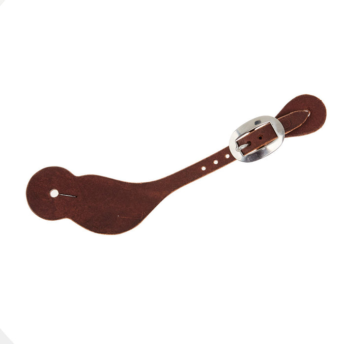 NRS TACK Chocolate Roughout Herman Oak Men's Spur Straps