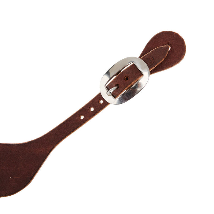 NRS TACK Chocolate Roughout Herman Oak Men's Spur Straps