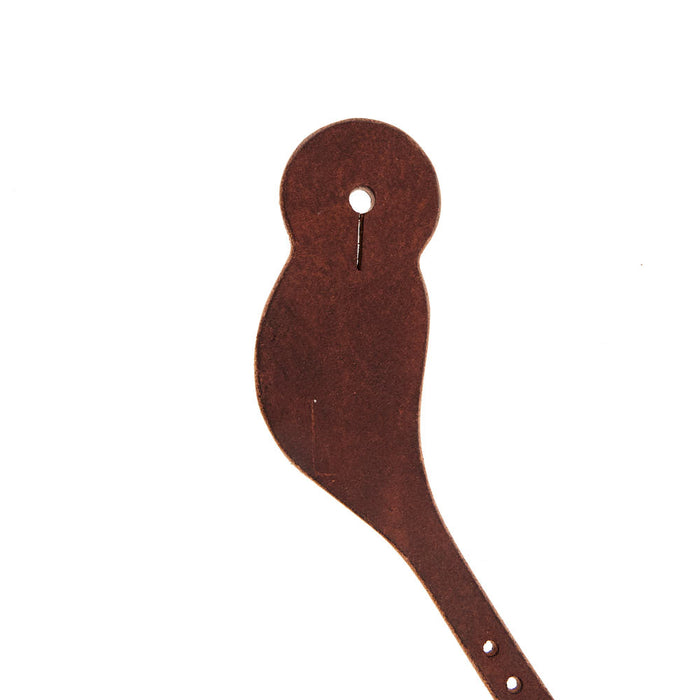 NRS TACK Chocolate Roughout Herman Oak Men's Spur Straps