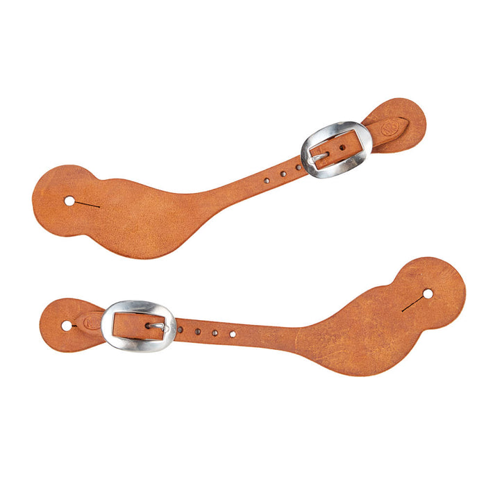 NRS TACK Roughout Golden Skirting Dove Wing Spur Straps