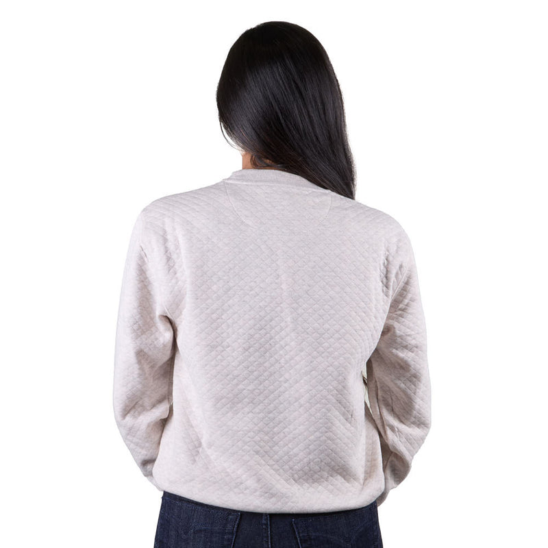 Flag & Anthem NRS Women's Oatmeal Bradner Quilted Crewneck