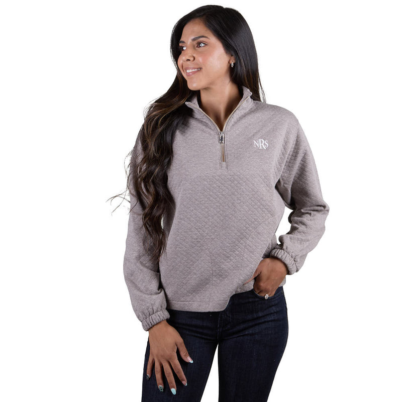 Flag & Anthem NRS Women's Taupe Bradner 1/4 Quilted Zip