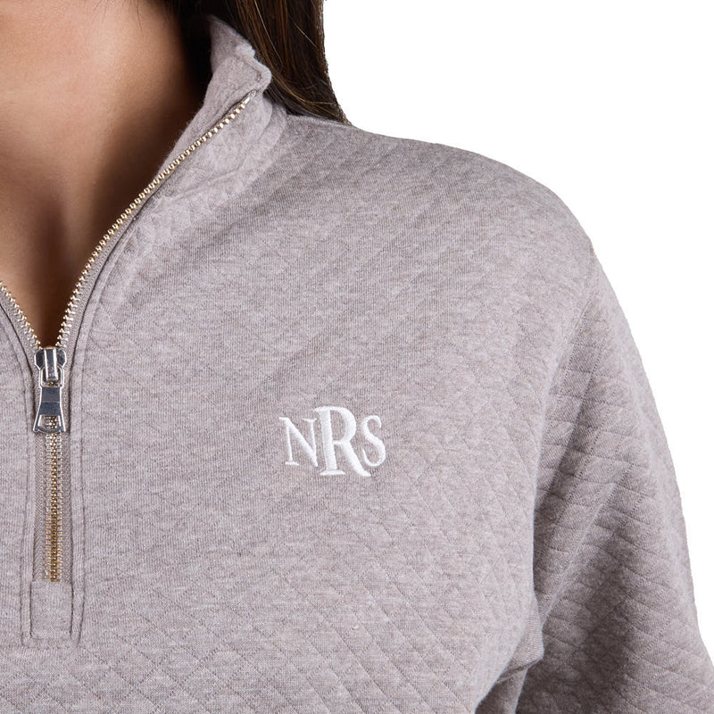 Flag & Anthem NRS Women's Taupe Bradner 1/4 Quilted Zip