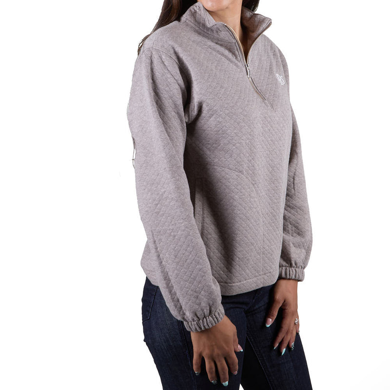 Flag & Anthem NRS Women's Taupe Bradner 1/4 Quilted Zip