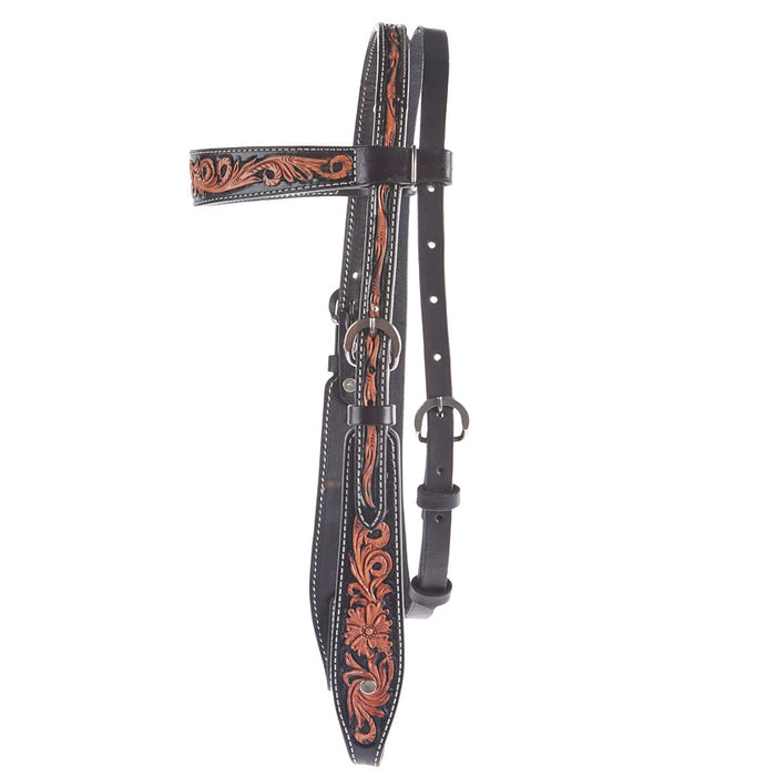 Just Rope It Floral Browband Headstall