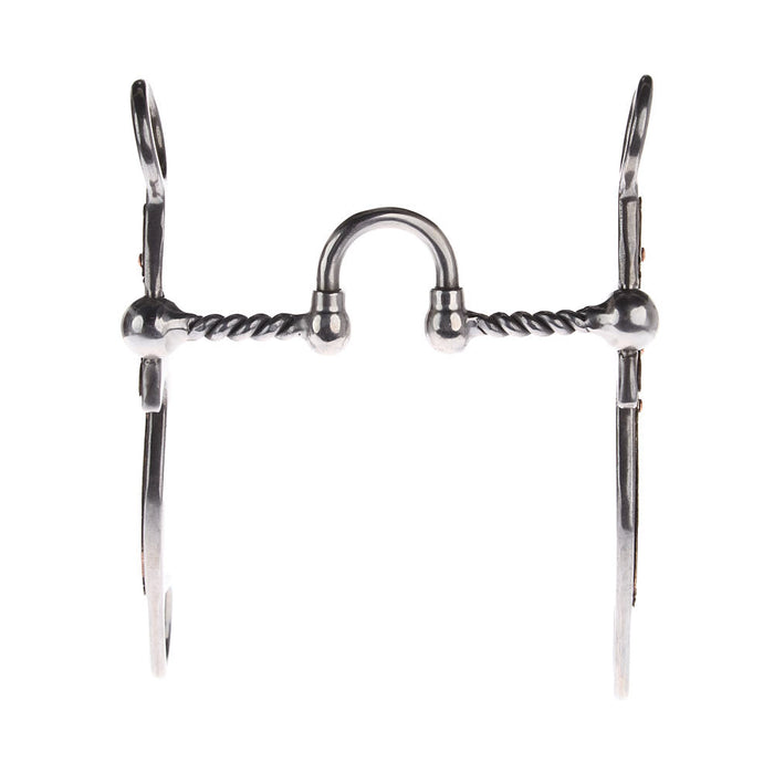 NRS Silver Floral Twisted Correctional Port Shank Bit