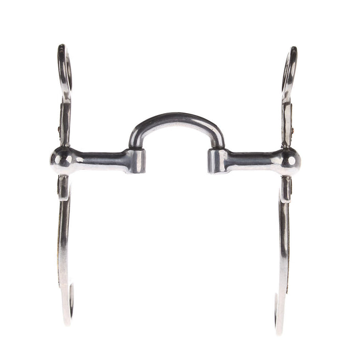 NRS Silver Floral Wide Low Port Shank Bit