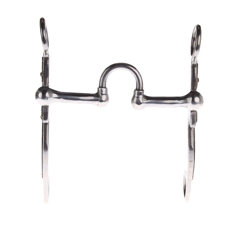 NRS Silver Floral Smooth Correctional Port Shank Bit
