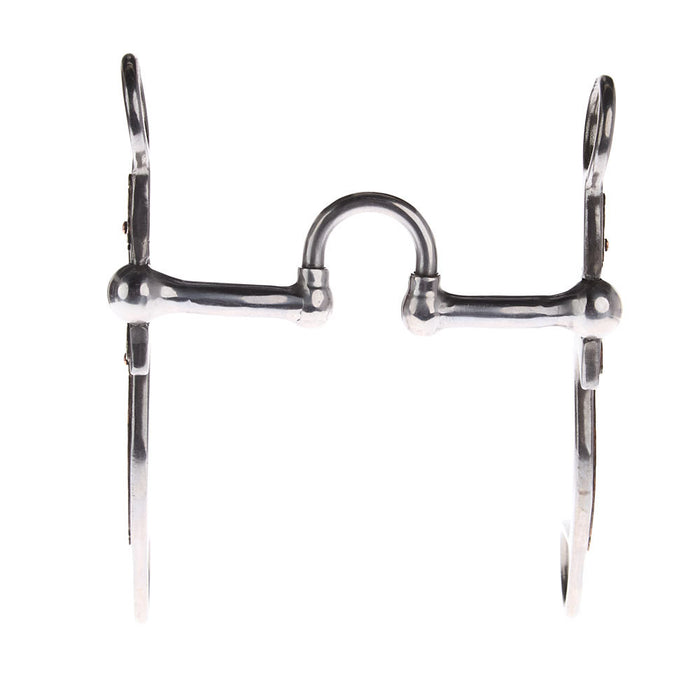 NRS Silver Floral Smooth Correctional Port Shank Bit