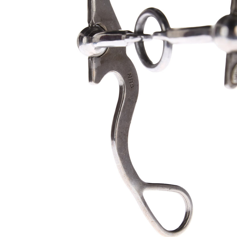 NRS Silver Floral Smooth Lifesaver Shank Bit