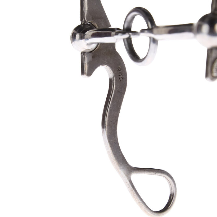 NRS Silver Floral Smooth Lifesaver Shank Bit