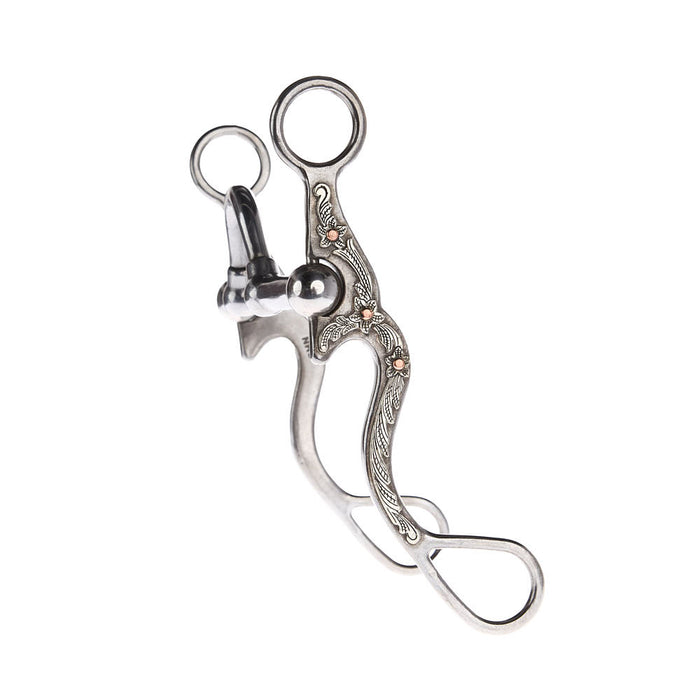 NRS Silver Floral Victory Port Shank Bit