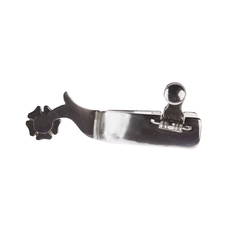NRS Ladies Silver Floral 1in Band Spurs