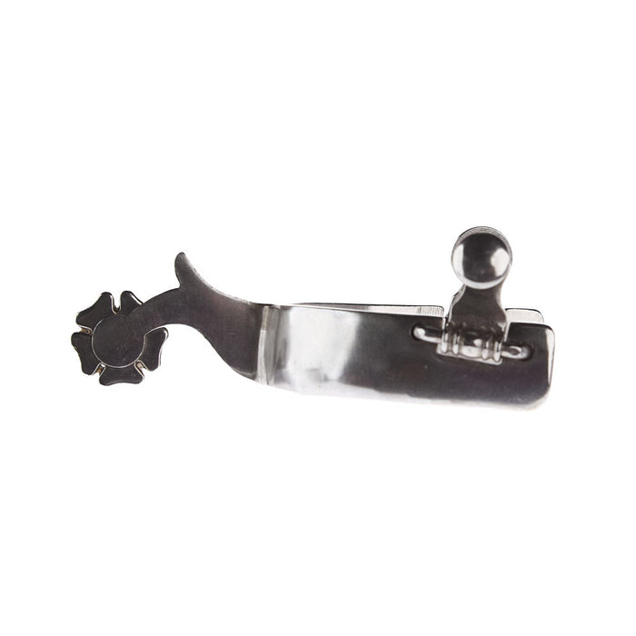 NRS Ladies Silver Floral 1in Band Spurs