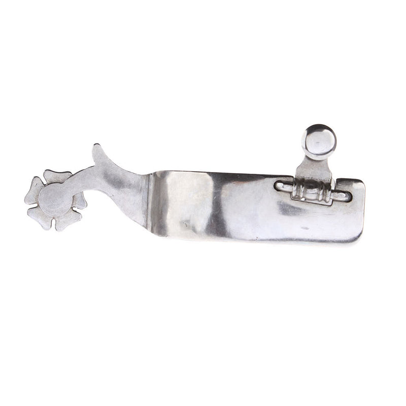 NRS Men's Silver Floral 1 1/4in Band Spurs