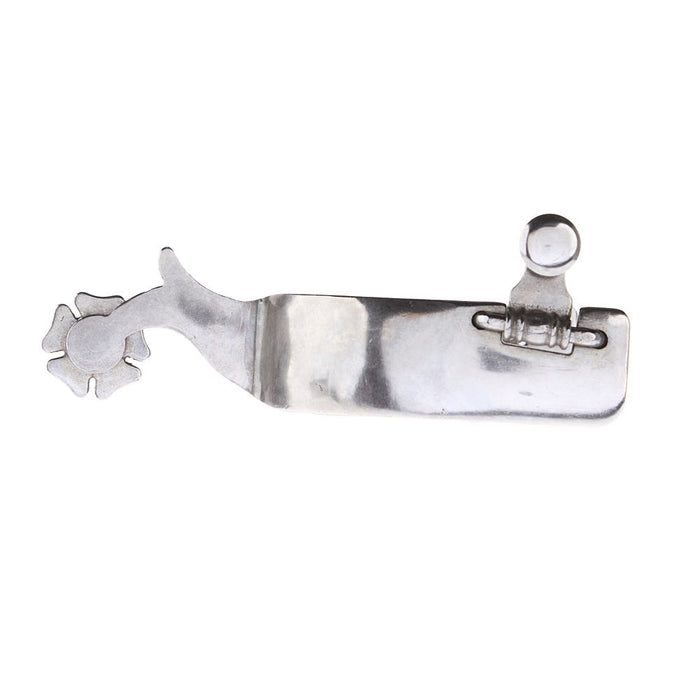 NRS Men's Silver Floral 1 1/4in Band Spurs