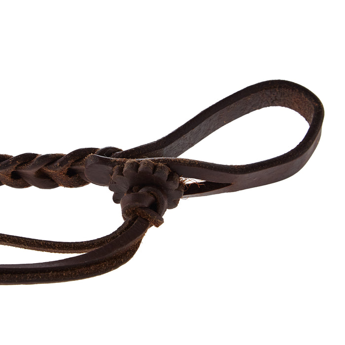 NRS TACK 5/8x8ft Braided Hermann Oiled Roping Rein