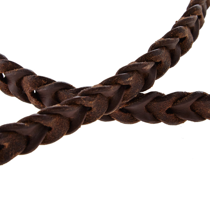NRS TACK 5/8x8ft Braided Hermann Oiled Roping Rein