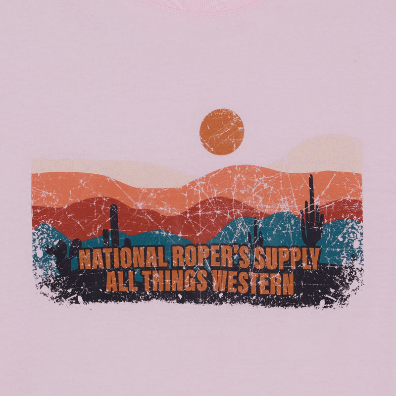 Brandcowboy National Ropers Supply Cherry Blossom Logo Tee