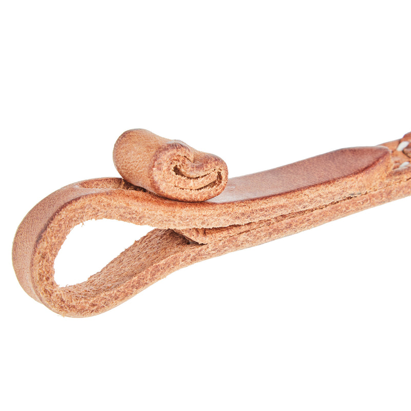 NRS Rolled Knot Hermann Oak Leather Curb Strap