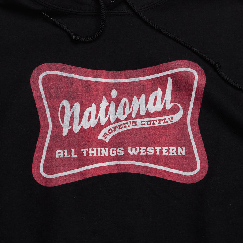 NRS National Roper Supply Black Hoodie
