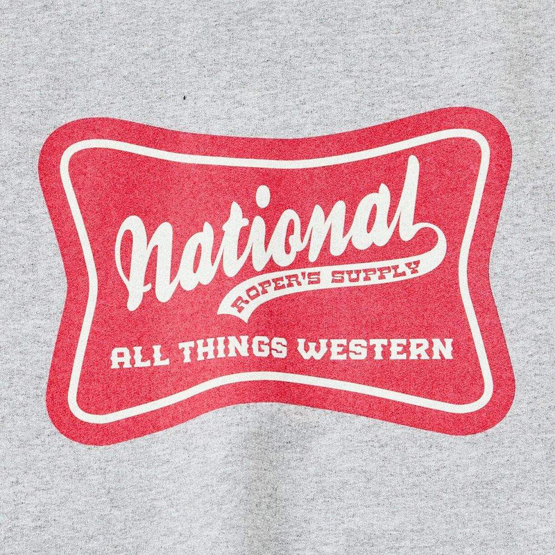 NRS National Ropers Supply Grey Crewneck