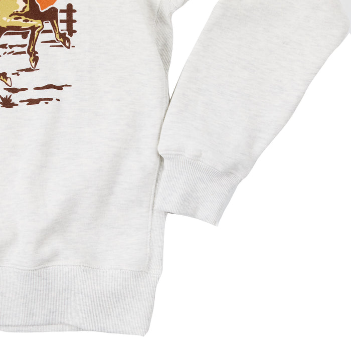 NRS NRS Ranch Youth Bucking Horse Oatmeal Hoodie