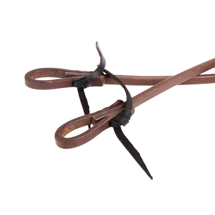 NRS Tack 3/8 in x 8ft Oiled Hand Rubbed Split Reins