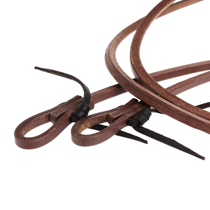 NRS Tack 3/8 in x 8ft Oiled Hand Rubbed Split Reins