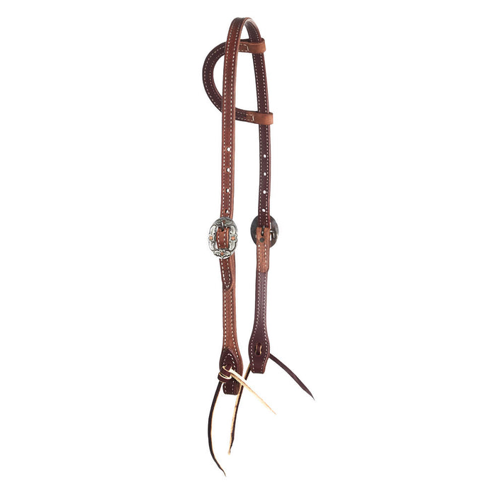 NRS Tack Premium Single Ear Headstall with Floral Buckles