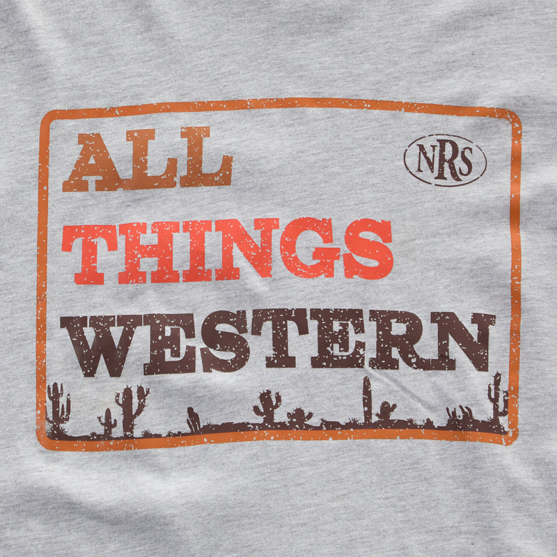 Brandcowboy NRS All Things Western Grey Long Sleeve Tee
