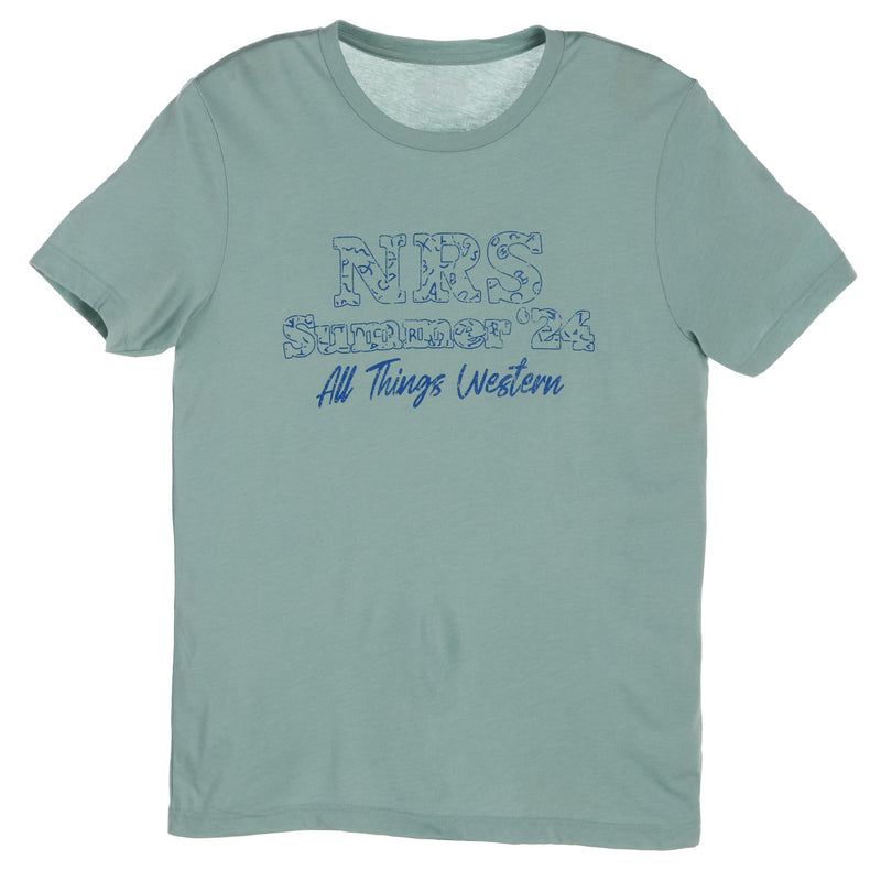 Brandcowboy NRS Summer 24 Brand Logo Prism Blue Tee