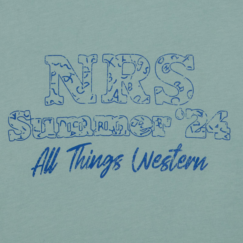 Brandcowboy NRS Summer 24 Brand Logo Prism Blue Tee