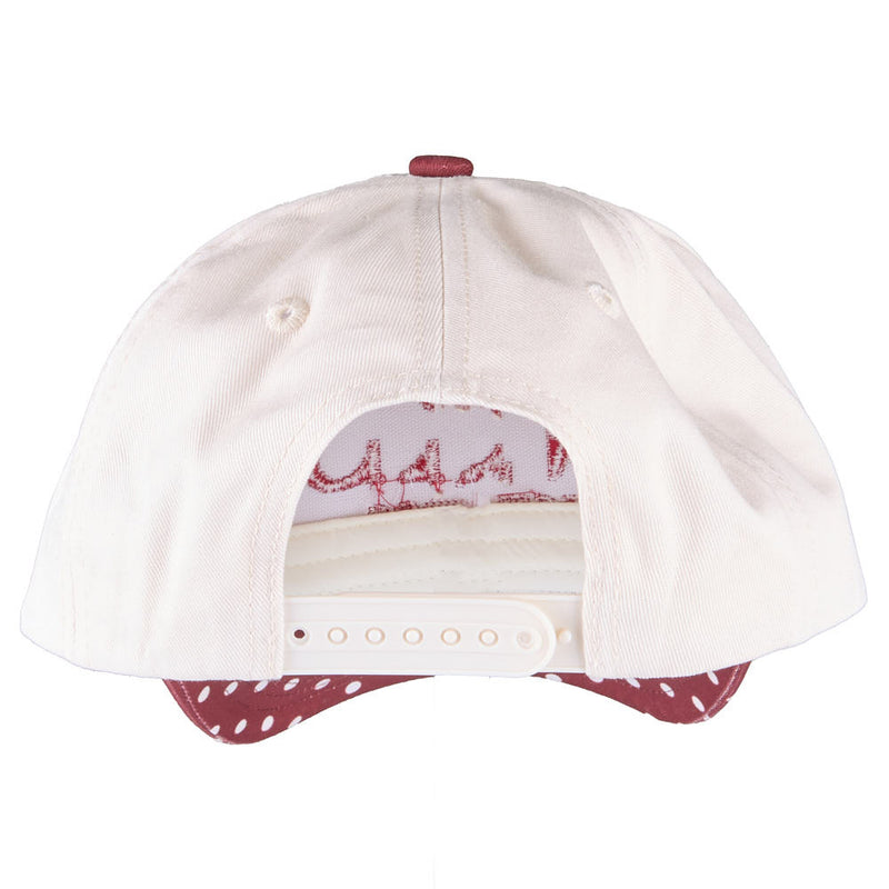Kenzkustomz NRS Maroon Polka Dot Cap