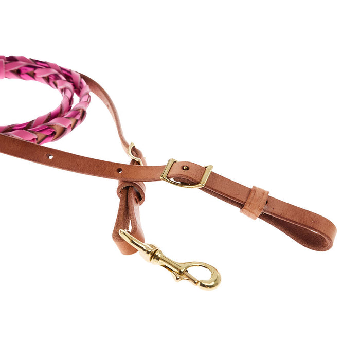 NRS TACK Pink and Fuchsia Lace Barrel Reins