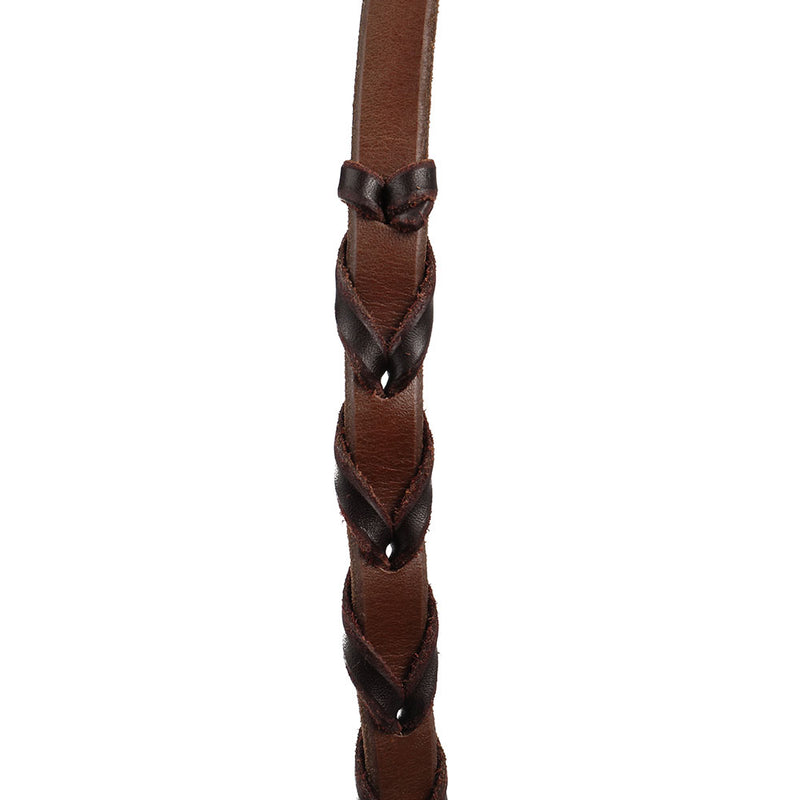 NRS TACK 5/8in. x 7'6in. Latigo Laced Barrel Reins