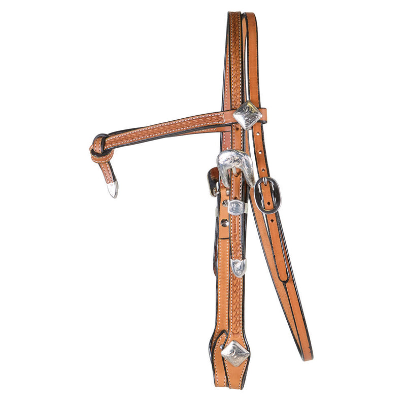Cowperson Tack Light Oil Futurity Knot Browband Show Headstall